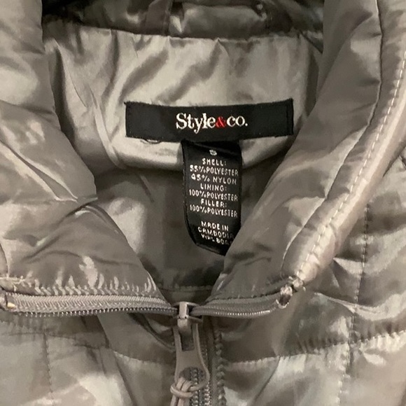 EUC STYLE & CO GREY LADIES VEST SMALL - Picture 2 of 4